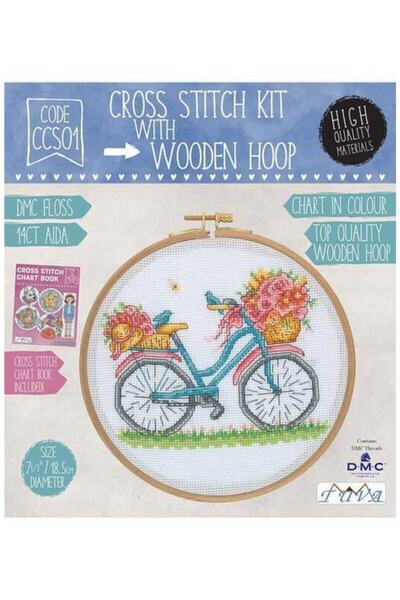 Genel Markalar Ahşap Kasnaklı Kanaviçe Kiti 18,5 Cm. Ccs01