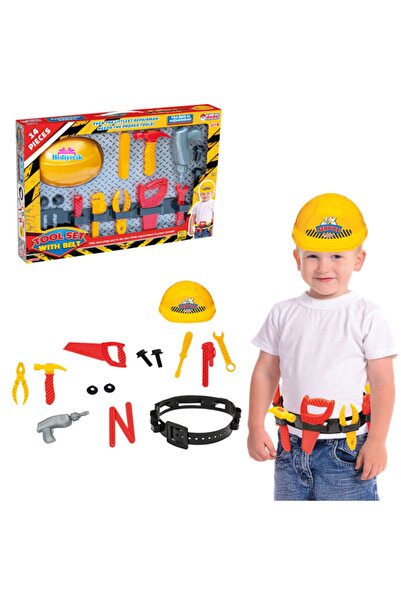 hediyecik Eğitici Kutulu Baretli Kemerli Tamir Seti 14 Parça