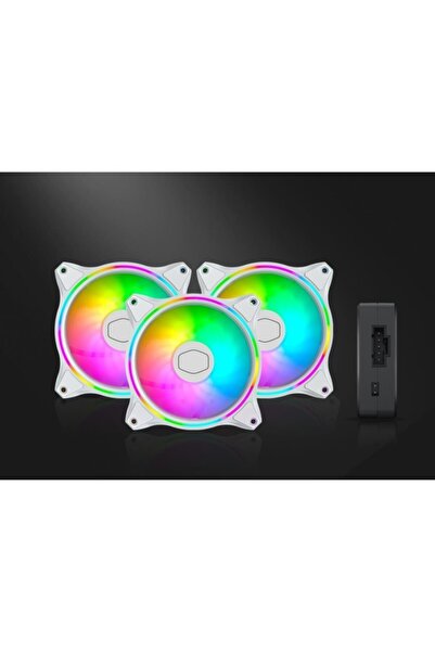 Cooler Master Masterfan Mf120 Halo White Edition 3lü Pak. Argb 120mm Beyaz Ka...