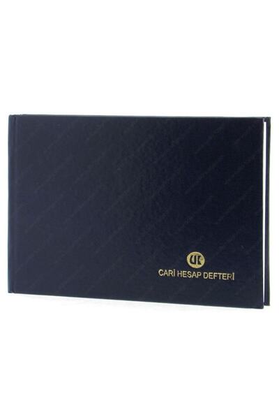 ULAŞ AMBALAJ Yatay Cari Hesap Defteri 17x24 96 Yp Siyah Ciltli Sert Kapak