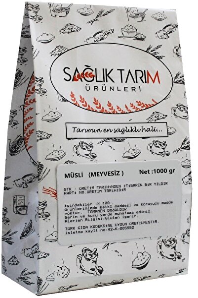 SAĞLIK TARIM ÜRÜNLERİ Meyvesiz Müsli 1 kg