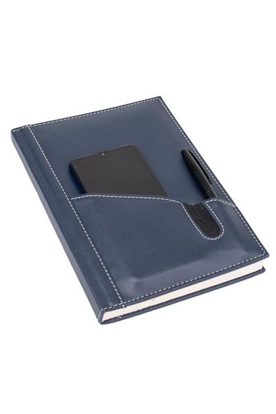 2K Leather Phone Case Cover Notebook Agenda Undated Checkered 17x24 Cm