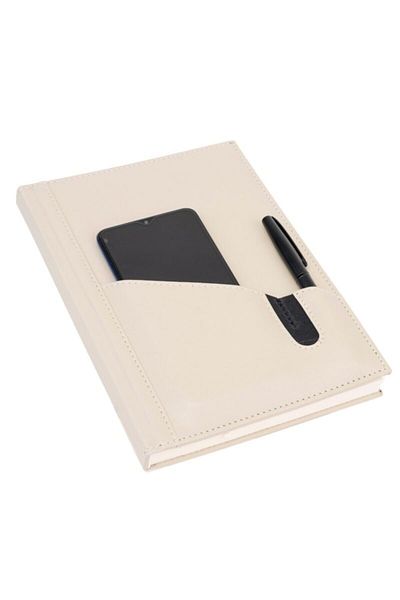 2K Leather Phone Case Cover Notebook Undated Plain 17x24 Cm