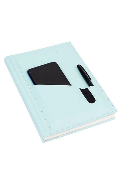 2K Leather Phone Case Cover Notebook Agenda Undated Checkered 17x24 Cm