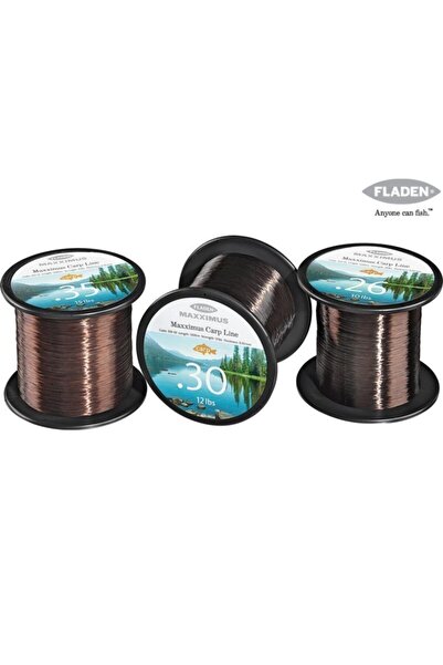 FLADEN Maxximus Carp 1200m Kahve Sazan Misinası - Seçenek: 0.50 Mm