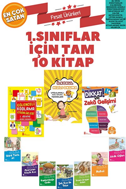 Ata Yayıncılık 1. Sınıf Yaz Tatil Kitabı Seti 2021 Iş Bank Tudem Tonguç Öğret...