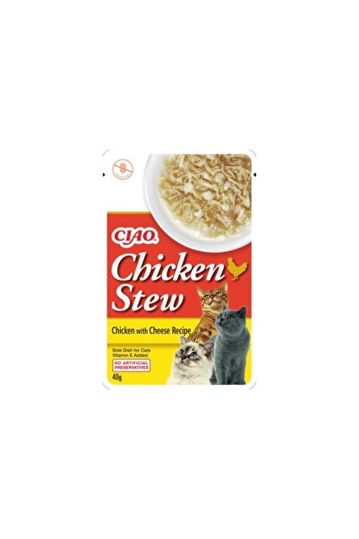 Ciao Inaba Ciao Chicken Stew 40 g – Tavuk Güveç ve Peynirli Pate Kedi Maması