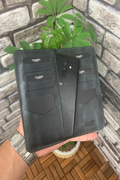 GUARD Antique Black Handheld Portfolio with Telephone Jack