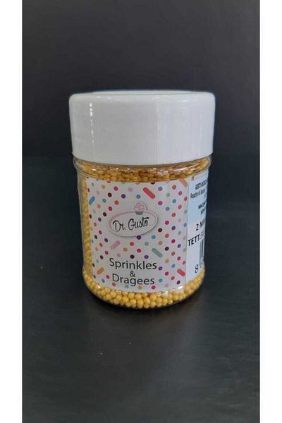 Dr. Gusto Dr Gusto 2mm Gold Beads Candy 45g