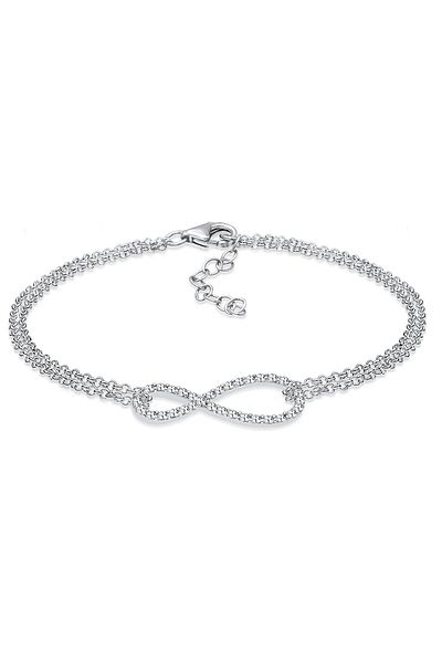 ELLI Bandă de braț din argint 925 - Infinity Crystal