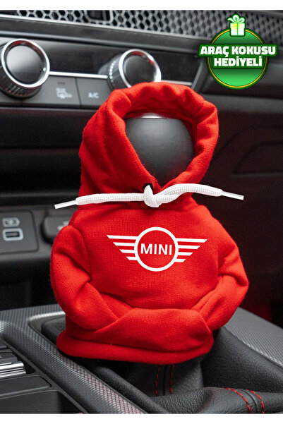 Freeyez Mini Cooper Red White Logo Hoodie - Car Gear Shift, Outfit, Fleece Au...