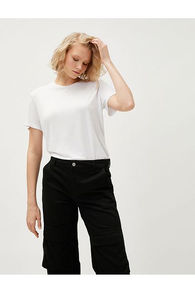 Koton Basic Modal T-Shirt Short Sleeve