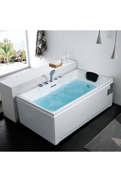Gemy Color Changing LED Energy Aeration and Massage Bathtub