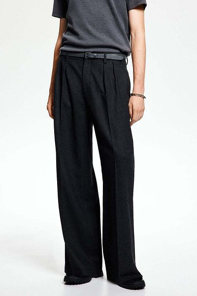H&M Loose Fit Wool-blend trousers