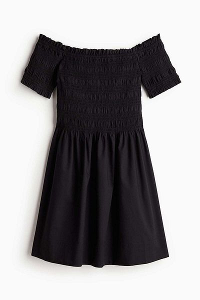 H&M Smocked off-the-shoulder dress