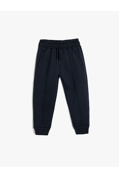 Koton Jogger-Jogginghose, Taillenschnürung, Tasche, Rosette