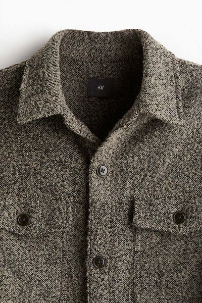 H&M Regular Fit Wool-blend overshirt