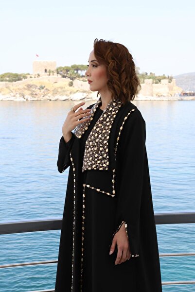 CEHZ CEKET ABAYA SEYYAR YAKA GOLD 0004