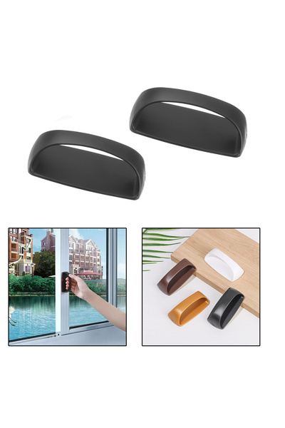 Microcase Plastik Yapışkanlı Sürgülü Pencere Çekmece Kapı Kolu Tutacağı-AL4834 2 Adet
