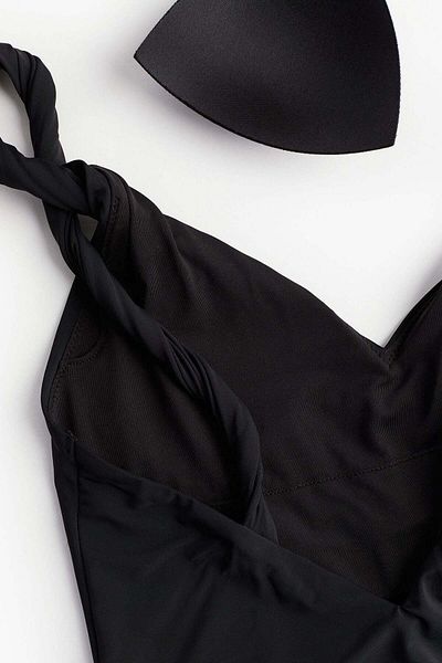 H&M Padded-cup twist-strap swimsuit