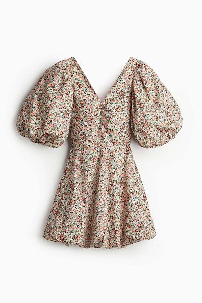 H&M Tie-back puffy dress
