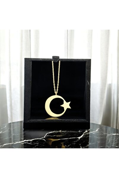 Rcp Kuyumculuk Altın Ay Yıldız Kolye