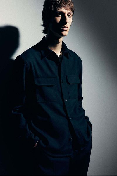 H&M Regular Fit Felted overshirt