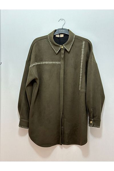 Kayra Punto Stitched Suede Tunic