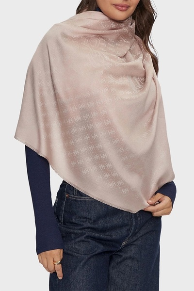 Guess Kadın Krem Logolu Şal