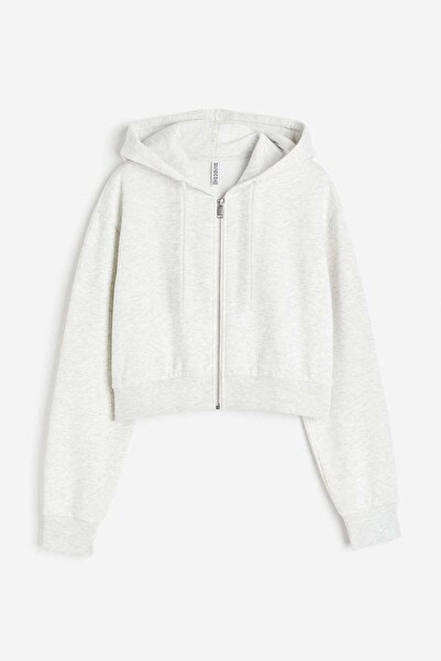 H&M Cropped zip-through hoodie