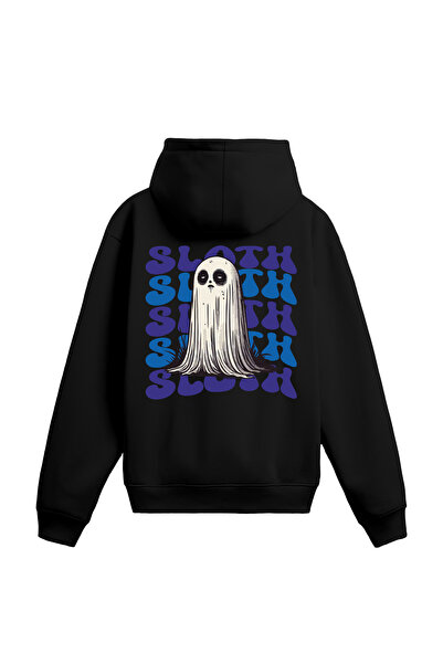 puck theworld هودي للجنسين بطبعة سلوث، 3 خيوط مرتفعة، مريحة وواسعة