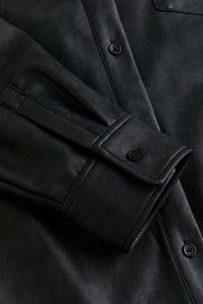 H&M Oversized coated shirt