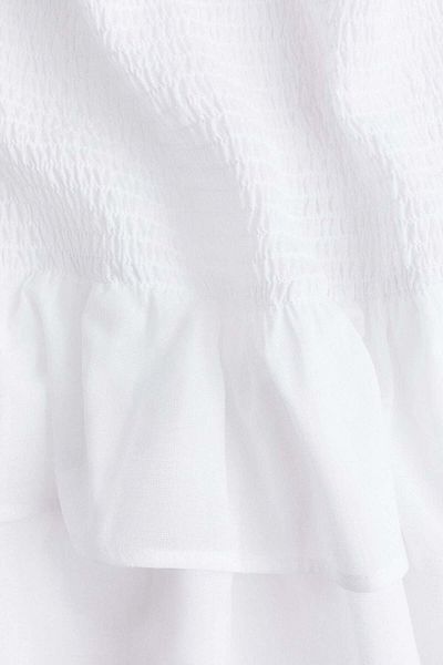 H&M Smocked-waist tiered skirt