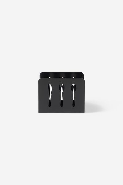 Rarart Concept Stylish Tableware Accessory - Black Metal Napkin Holder - Funny