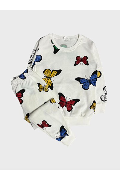 ALİŞ KİDS Σετ πιτζάμες για κορίτσια βαμβακερό επένδυση fleece με μακρυμάνικο ...