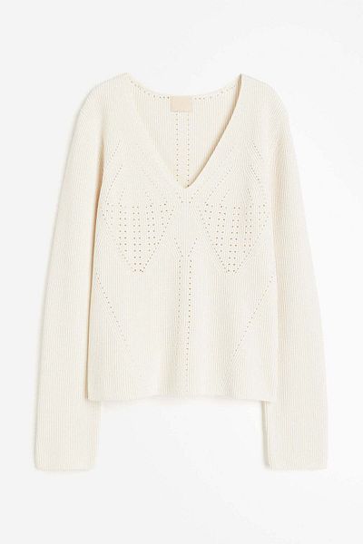 H&M Pointelle-knit jumper