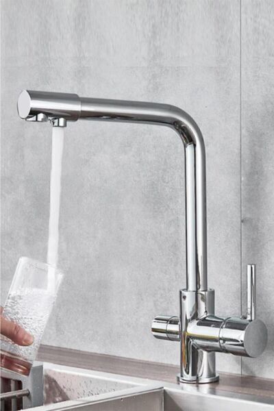 Maya Lüx 3 Yollu Arıtma Bataryası Arıtma Çıkışlı Mutfak Eviye Batarya Sıcak-soğuk Mix