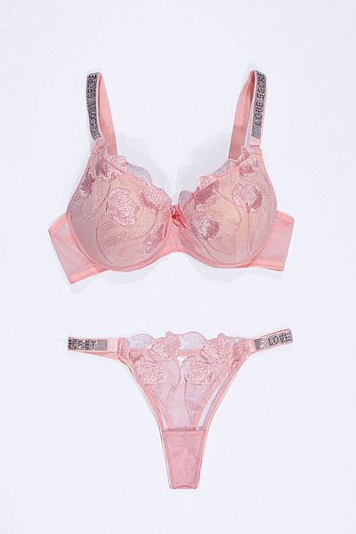Tılsım Lingerie Love Secret kőszíj hímző félig párnázott melltartó szett