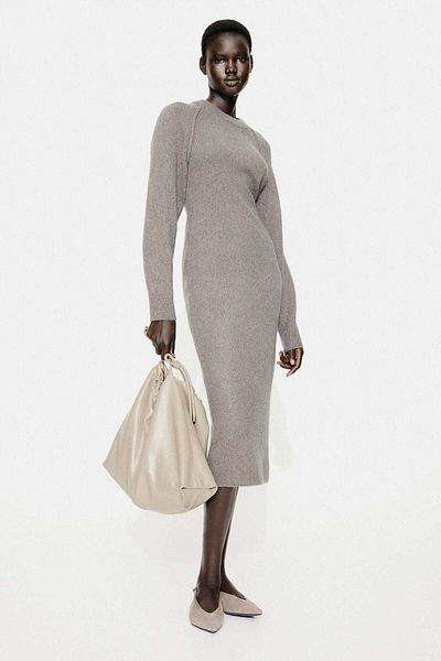 H&M Knitted bodycon dress