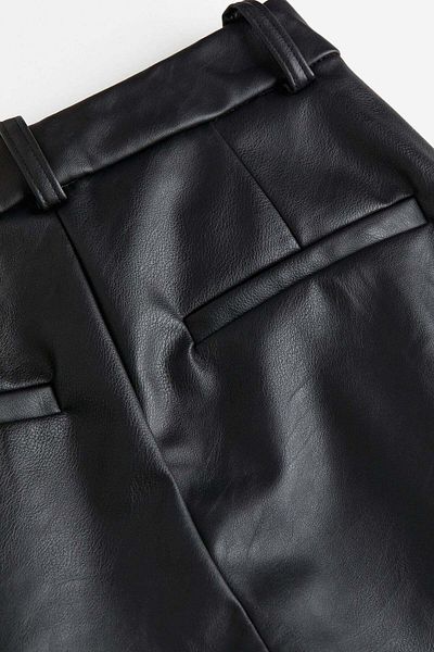 H&M Wide coated trousers