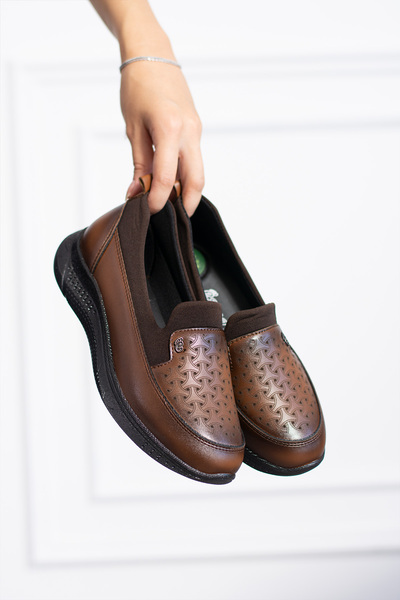 ModaAmour Pantofi de zi cu zi pentru femei Oliva Taba Sport ortopedici