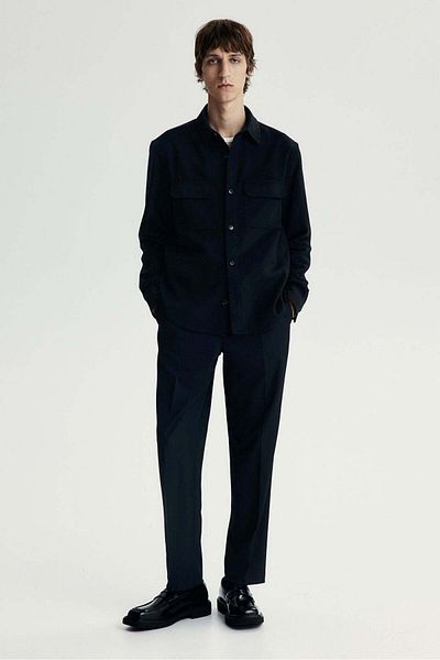 H&M Regular Fit Felted overshirt