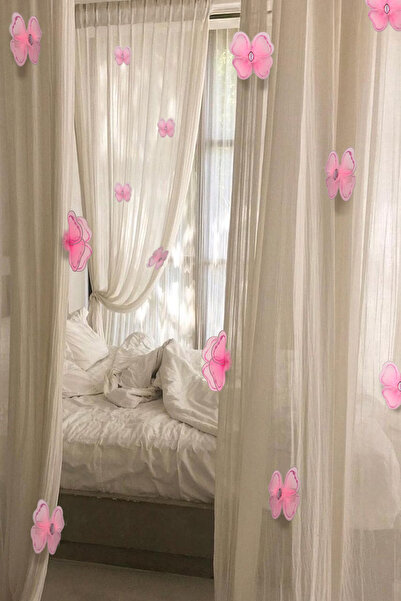 Artikel Kelebek 6 Adet Perde Süsü, Broş Aksesuar, Hediye Paketi Süsleme Akses...