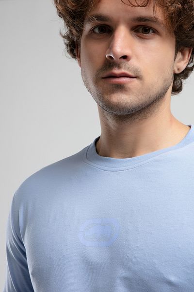 ECKO UNLTD Johnson Blue Crew Neck Printed Standard Fit Men Tshirt