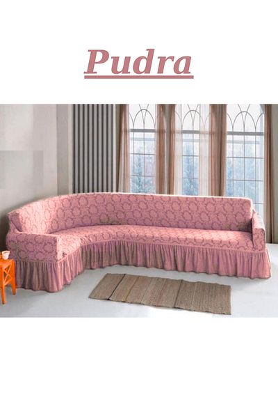 kanway Model otoman - Husa de coltar din Lycra din cauciuc si lavabila, lungime maxima 350 cm