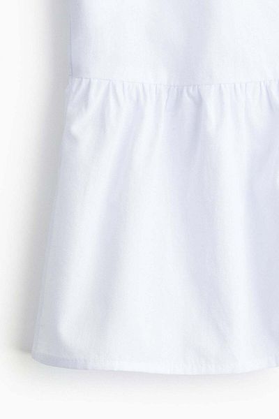 H&M Tie-front poplin blouse