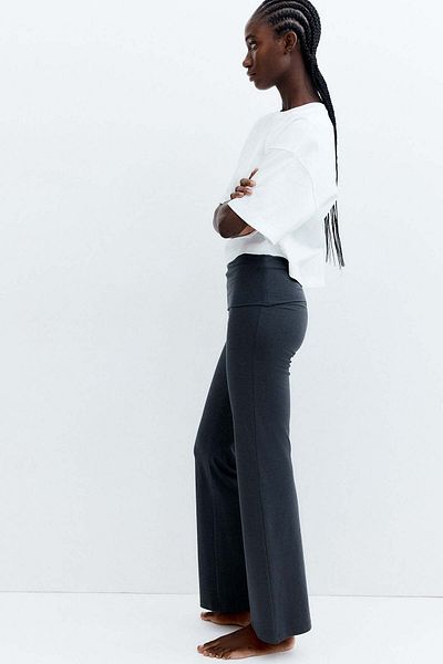 H&M Flared jersey trousers