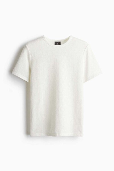 H&M Slim Fit Textured T-shirt