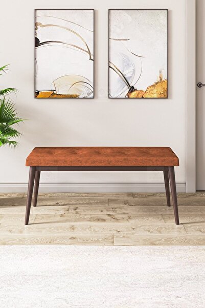 Canisa Concept Canisa Pera Serisi Bench,gürgen Tam Isleket 1.sınıf Kumaş / Kiremit-ceviz