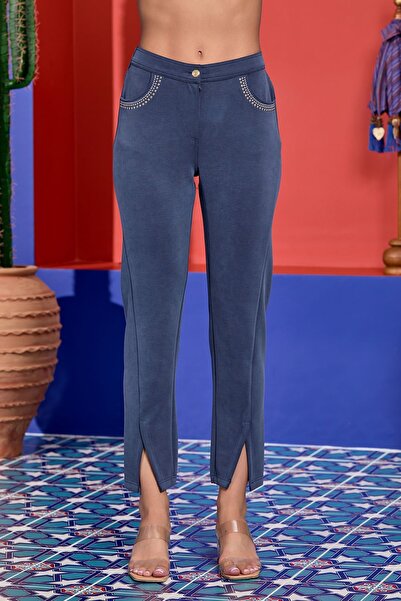 Cossy By Aqua Yırtmaç Detay Spor Tek Eşofman Altı CossybyAqua 25244-40